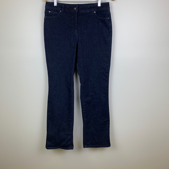 Appleseed's Dark Wash Straight Leg Jeans - 10 - Picture 3 of 5